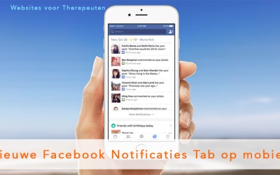 Nieuwe Facebook Notificaties Tab op mobiele telefoon